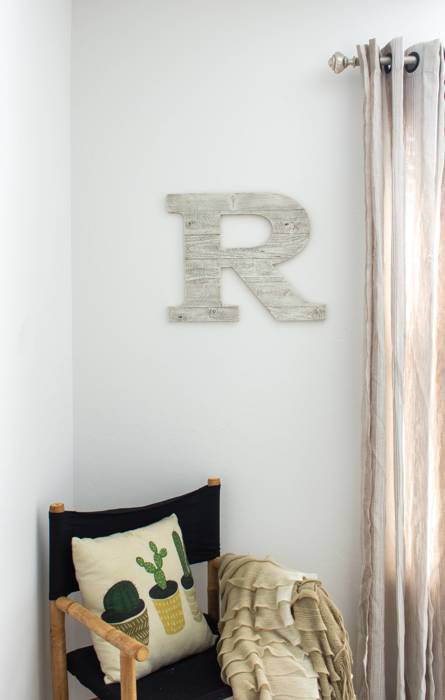 Rustic Farmhouse Large 16in Decorative Monogram Wood Letter