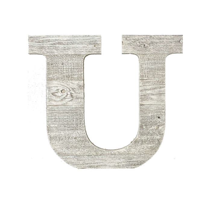 Rustic Farmhouse Large 16in Decorative Monogram Wood Letter