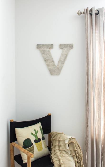 Rustic Farmhouse Large 16in Decorative Monogram Wood Letter