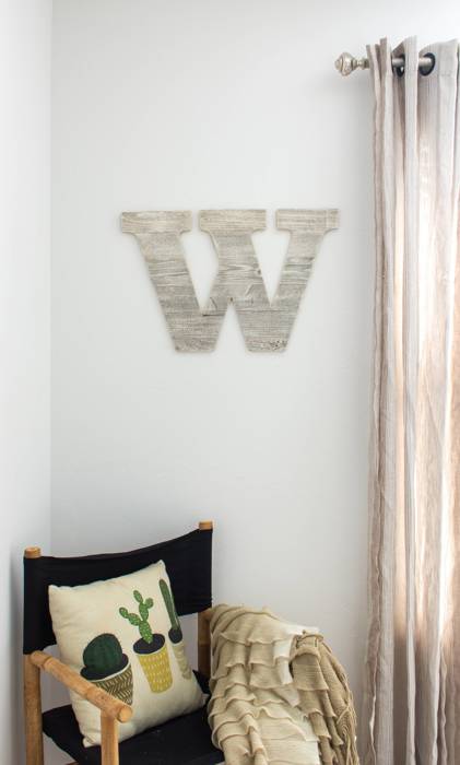 Rustic Farmhouse Large 16in Decorative Monogram Wood Letter