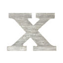 White Wash X Rustic Farmhouse Large 16in Decorative Monogram Wood Letter