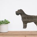 Miniature Schnauzer 18 inches Rustic Farmhouse Miniature Schnauzer Cutout Reclaimed Wood Silhouette