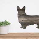 Pembroke Welsh Corgi 12 inches Rustic Farmhouse Welsh Corgi Cutout Reclaimed Wood Silhouette