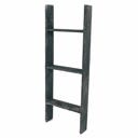 Smoky Black 3 feet Rustic Farmhouse Reclaimed Wood Decorative Bookcase/Blankets Picket Ladder