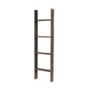 Espresso 4 feet Rustic Farmhouse Reclaimed Wood Decorative Bookcase/Blankets Picket Ladder