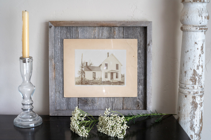 Rustic Farmhouse Reclaimed Solid Wood Plank Picture Frame