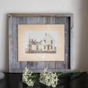 5 x 7 Frame Weathered Gray Rustic Farmhouse Reclaimed Solid Wood Plank Picture Frame