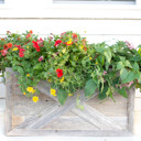  Farmhouse Deluxe 22.5 x 14.5, 30 in. Diameter, Decorative Planter Box Collar