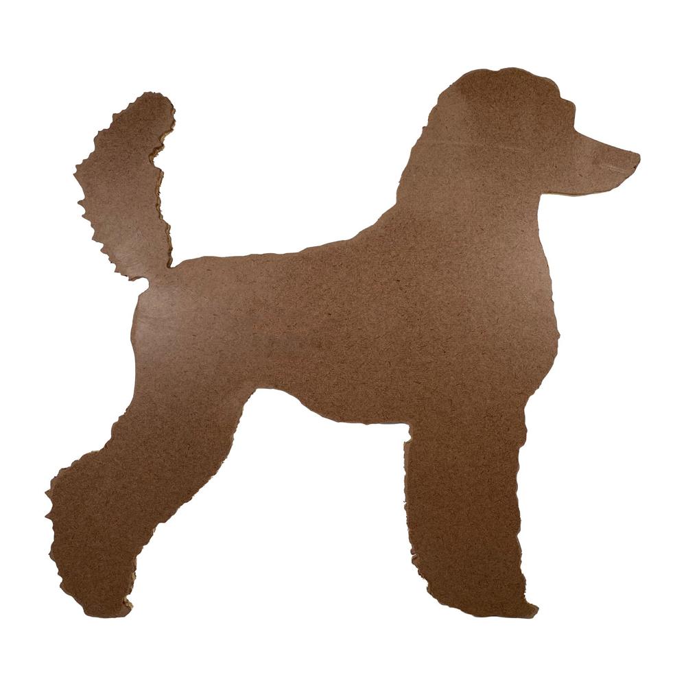 Rustic Farmhouse Poodle Cutout Reclaimed Wood Silhouette