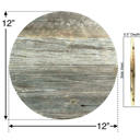 Weathered Gray 12 inches Rustic Farmhouse Reclaimed Solid Round Wood Sign for DIY projects