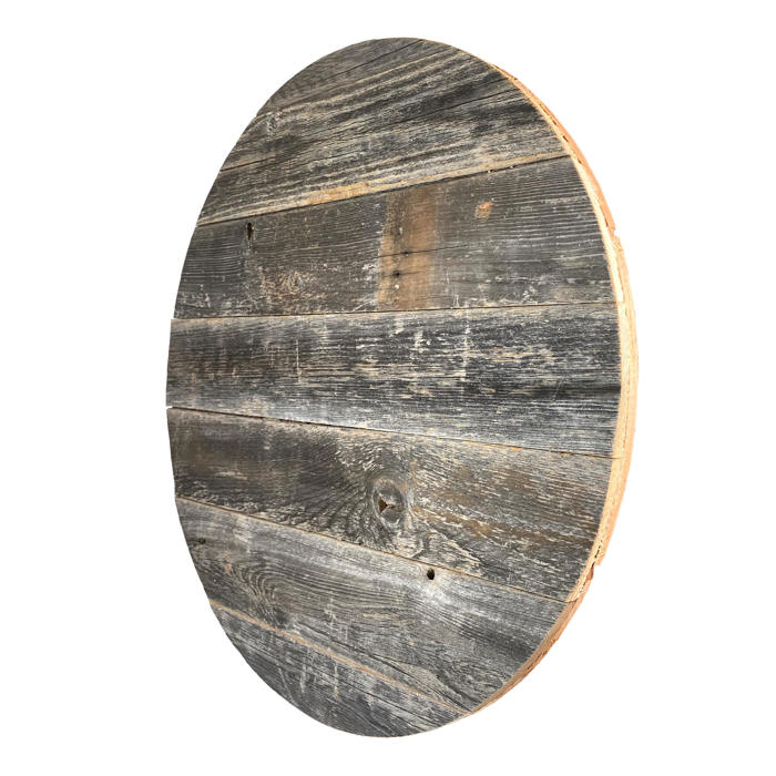 Rustic Farmhouse Reclaimed Solid Round Wood Sign for DIY projects