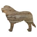 Saint Bernard 24 inches Rustic Farmhouse Saint Bernard Cutout Reclaimed Wood Silhouette