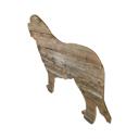 Saint Bernard 24 inches Rustic Farmhouse Saint Bernard Cutout Reclaimed Wood Silhouette