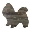 Shih Tzu 12 inches Rustic Farmhouse Shih Tzu Cutout Reclaimed Wood Silhouette