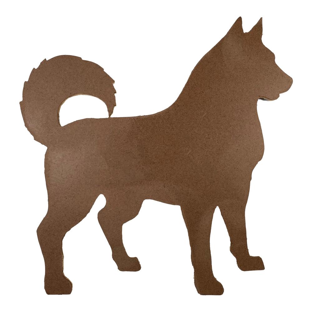 Rustic Farmhouse Siberian Husky Cutout Reclaimed Wood Silhouette