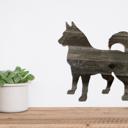 Siberian Husky 18 inches Rustic Farmhouse Siberian Husky Cutout Reclaimed Wood Silhouette