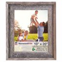 10 x 20 Frame Gray Rustic Farmhouse Signature Series Reclaimed Wood Picture Frame