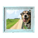 20 x 30 Frame Blue Rustic Farmhouse Signature Series Reclaimed Wood Picture Frame