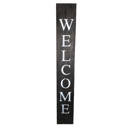 Smoky Black Rustic Farmhouse 5ft Vertical Front Porch Welcome Sign