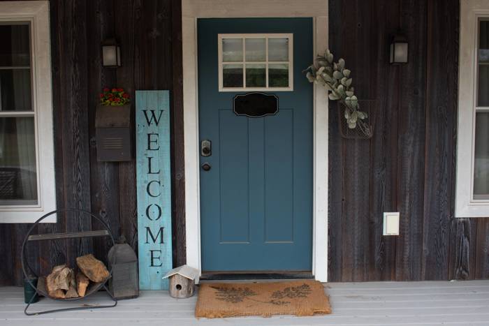 Rustic Farmhouse 5ft Vertical Front Porch Welcome Sign