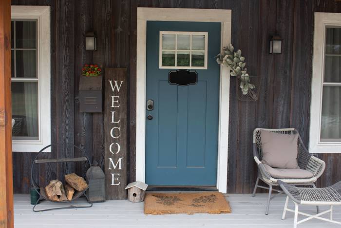 Rustic Farmhouse 5ft Vertical Front Porch Welcome Sign