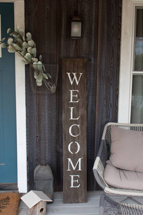 Rustic Farmhouse 5ft Vertical Front Porch Welcome Sign