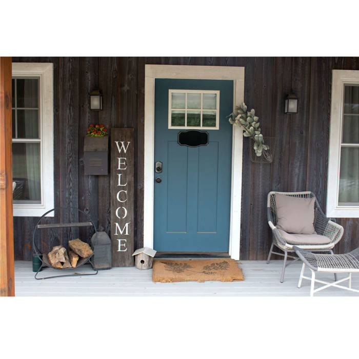 Rustic Farmhouse 5ft Vertical Front Porch Welcome Sign