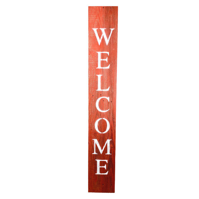 Rustic Farmhouse 5ft Vertical Front Porch Welcome Sign