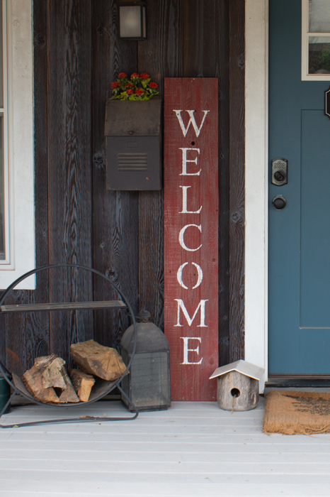 Rustic Farmhouse 5ft Vertical Front Porch Welcome Sign