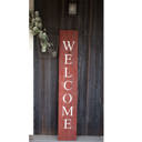 Rustic Red Rustic Farmhouse 5ft Vertical Front Porch Welcome Sign