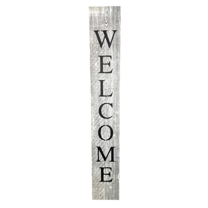 Rustic Farmhouse 5ft Vertical Front Porch Welcome Sign