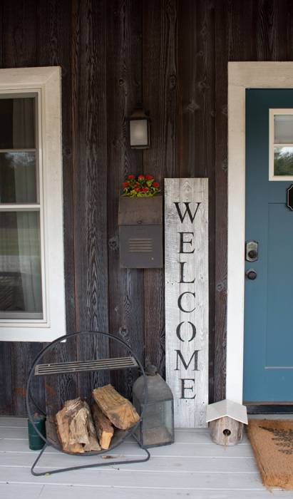 Rustic Farmhouse 5ft Vertical Front Porch Welcome Sign