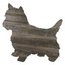 Yorkshire Terrier 12 inches Rustic Farmhouse Yorkshire Terrier Cutout Reclaimed Wood Silhouette