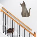  Rustic Farmhouse Reclaimed Wood Cat Cutout Silhouette