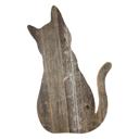 24 inches Rustic Farmhouse Reclaimed Wood Cat Cutout Silhouette