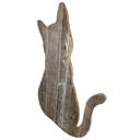 24 inches Rustic Farmhouse Reclaimed Wood Cat Cutout Silhouette