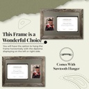 12 x 18 Frame Cider Rustic Farmhouse 12 x 18 Graduation Diploma Frame with Mat, fitted for 5 x 7 Cap & Grown Photo and 8.5 x 11 Diploma Certificate Display