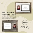 12 x 18 Frame White Rustic Farmhouse 12 x 18 Graduation Diploma Frame with Mat, fitted for 5 x 7 Cap & Grown Photo and 8.5 x 11 Diploma Certificate Display