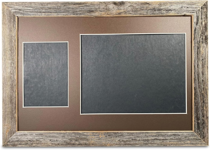 Rustic Farmhouse 12 x 18 Graduation Diploma Frame with Mat, fitted for 5 x 7 Cap & Grown Photo and 8.5 x 11 Diploma Certificate Display