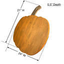 Orange 24 inches Rustic Farmhouse Fall Harvest Reclaimed Wood Pumpkin