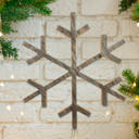  Rustic Farmhouse Large Reclaimed Wood Snowflake, Indoor/Outdoor Holiday Decor