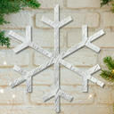  Rustic Farmhouse Large Reclaimed Wood Snowflake, Indoor/Outdoor Holiday Decor