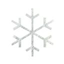 White 12 inches Rustic Farmhouse Large Reclaimed Wood Snowflake, Indoor/Outdoor Holiday Decor