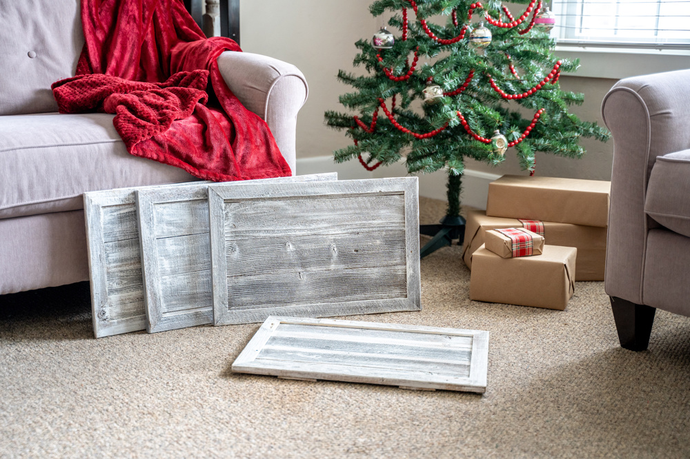 Rustic Farmhouse Reclaimed Wooden Christmas Tree Box Collar