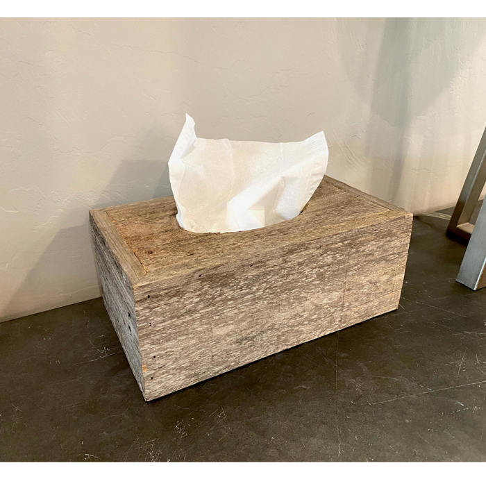 Rustic Farmhouse Reclaimed Wood Decorative Rectangular Tissue Box Cover