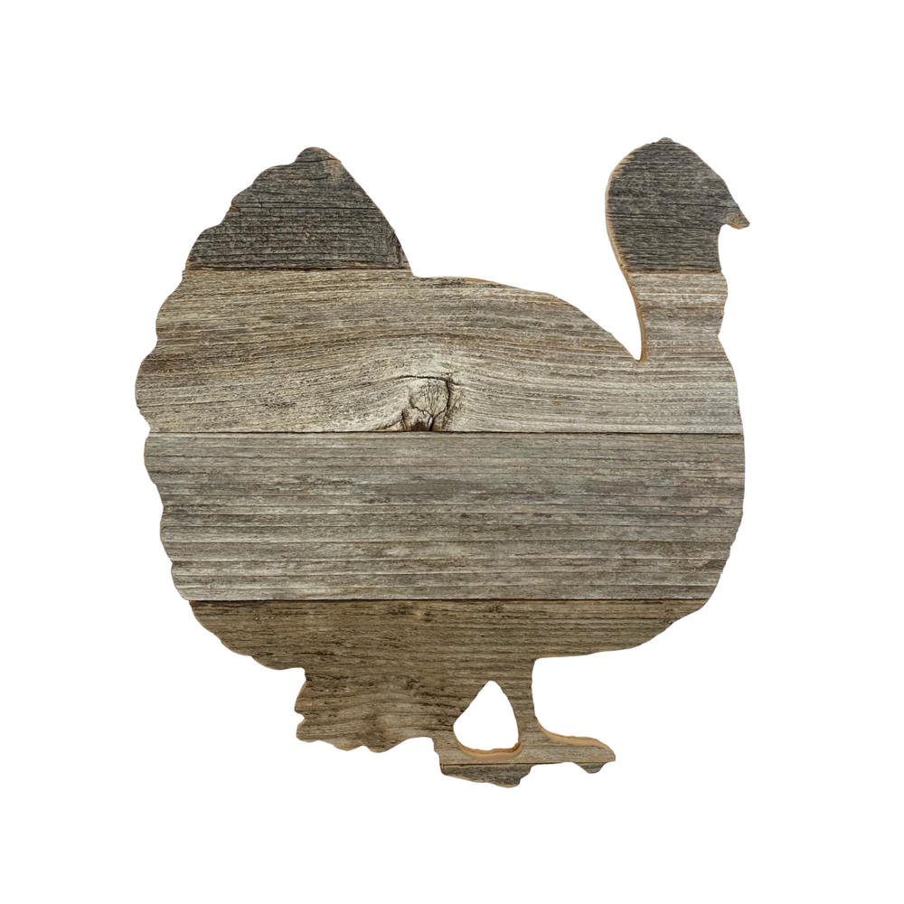 Rustic Farmhouse Fall Harvest Reclaimed Wood Turkey