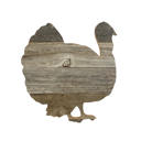 Weathered Gray 12 inches Rustic Farmhouse Fall Harvest Reclaimed Wood Turkey