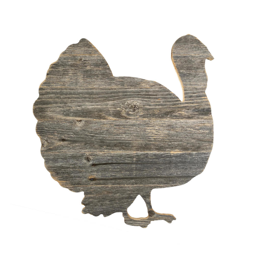 Rustic Farmhouse Fall Harvest Reclaimed Wood Turkey