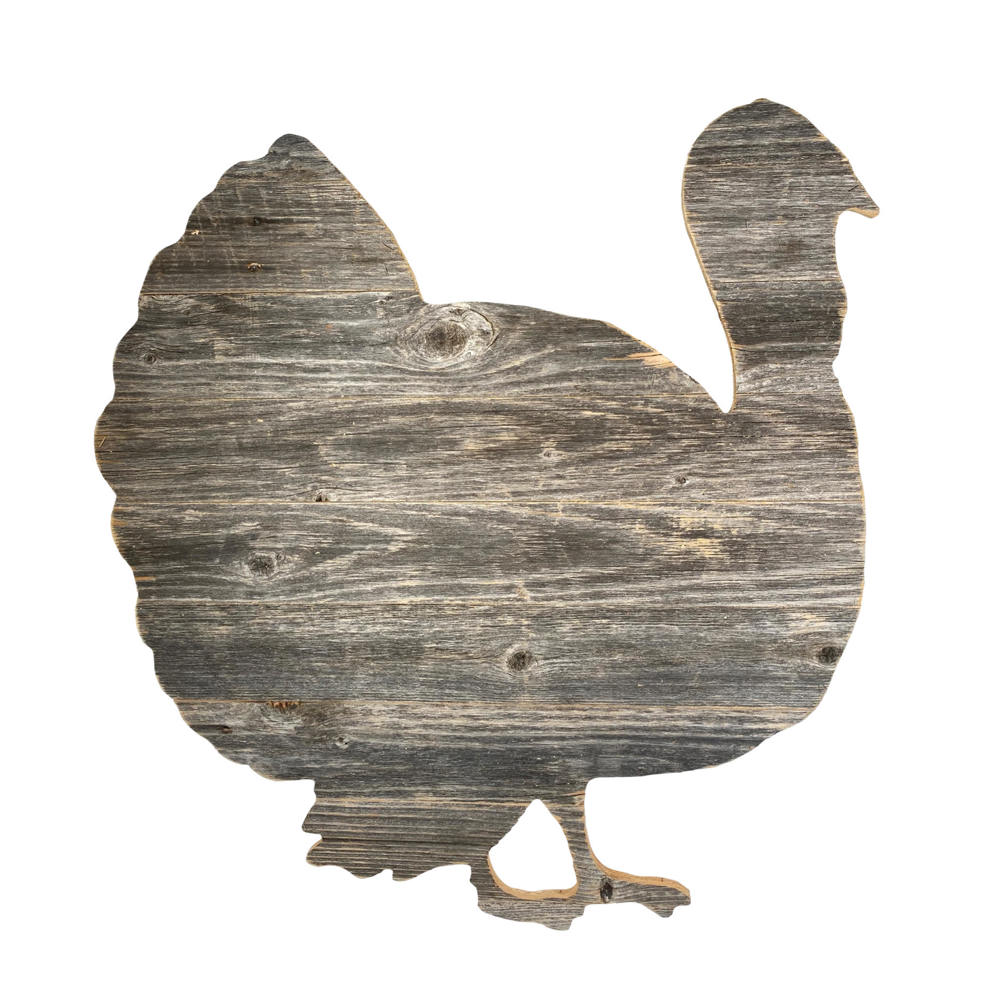 Rustic Farmhouse Fall Harvest Reclaimed Wood Turkey