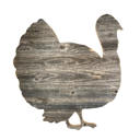 Weathered Gray 24 inches Rustic Farmhouse Fall Harvest Reclaimed Wood Turkey